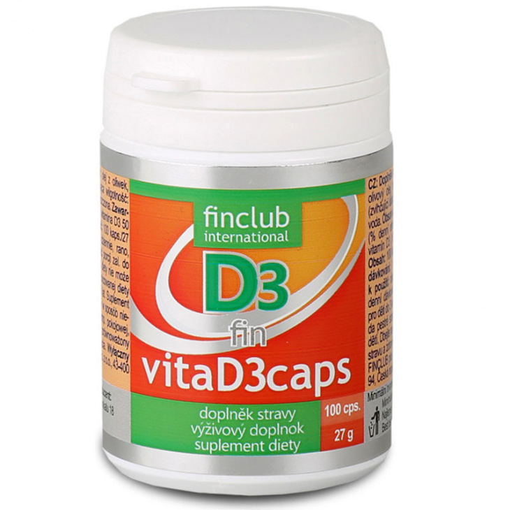 Vitamin D3 na co je dobrý? fin VitaD3caps, Vitamín D3 v olejové formě - ještě lépe vstřebatelný 