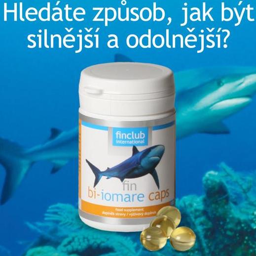 Bi-iomare caps obsahuje olej ze žraločích jater, který je zdrojem látek jako alkylglyceroly, squalamin, squalen či omega-3 nenasycené mastné kyseliny, které si organismus nedokáže vyrobit a musí je přijímat v potravě. Obsahuje kyselinu dokosahexanovou (DHA) a kyselinu eikosapentaenovou (EPA). Žraločí olej je obohacen o vitamín E, který přispívá k ochraně buněk před oxidativním stresem.