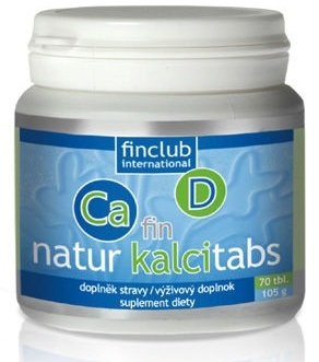 fin Natur Kalcitabs- Vápník a vitamín D z rostlinných zdrojů